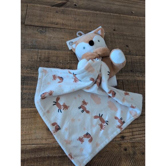 Rene Rave Blankie Baby Lovey Brown Fox Plush + Security Blanket - Picture 1 of 3